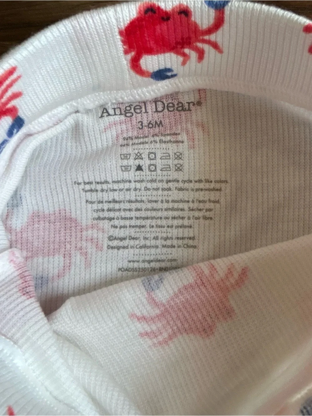 Angel Dear Crabby Cuties Tank Top and High Waisted Shorts Set 3-6m